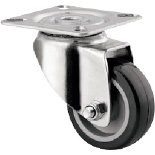 Tente Caster Plate-type Caster "AGILA" (Polyurethane Wheel) φ50 Swivel 1470PAO050P40 1 pc