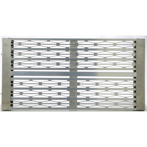 ＴＲＵＳＣＯ　低床式アルミ製ステップ　グレーチング仕様　６００Ｘ６００ＸＨ９０〜１２０　TFSG-0660AL　1 台