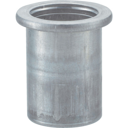 ＴＲＵＳＣＯ　クリンプナット平頭アルミ　板厚２．５　Ｍ８Ｘ１．２５　（１９個入）　T-BN-8M25A　1 PK