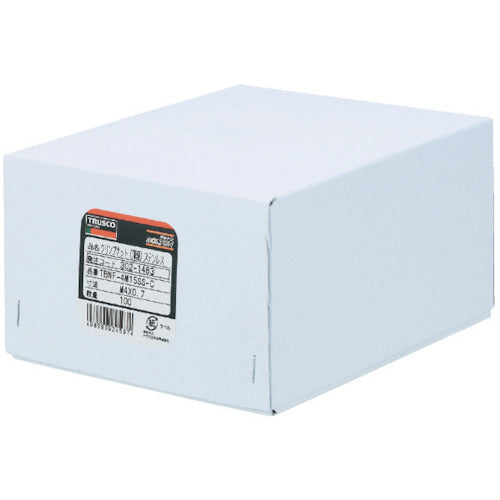 ＴＲＵＳＣＯ　クリンプナット平頭アルミ　板厚２．５　Ｍ８Ｘ１．２５　（１９個入）　T-BN-8M25A　1 PK