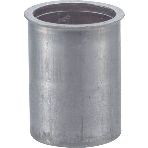 TRUSCO Crimp Nut Thin Head Aluminum Plate Thickness 2.5 M4 x 0.7 (33 pieces) T-BNF-4M25A 1 PK