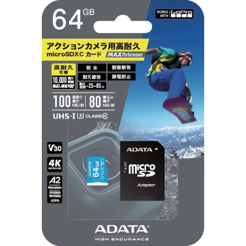 タジマモーター　ＭＡＸ　Ｐｅｒｆｏｒｍａｎｃｅ　ＭｉｃｒｏＳＤ　６４ＧＢ　ADTAG-64G　1 個