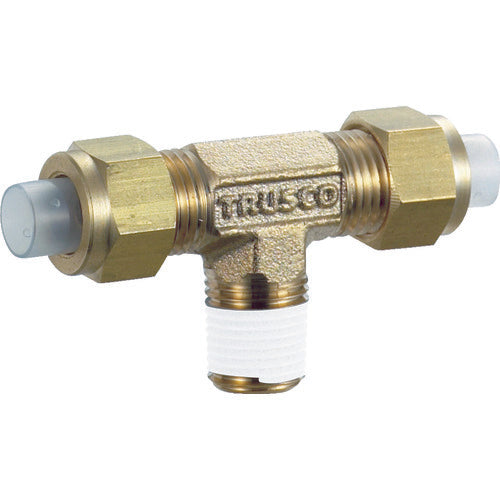 TRUSCO 배관 피팅 퀵 씰 피팅 치즈 Φ6×4 호칭 R1/8 TS-6X4-01T 1개