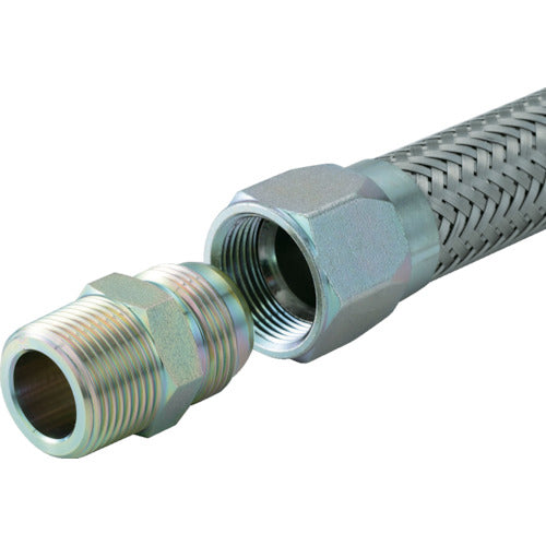 Technoflex Metal Touch Non-Welded Flexible Hose S215-20Ax300L Male x Male Adapter SS400 S215-20AX300L MXM SS400 1 pc