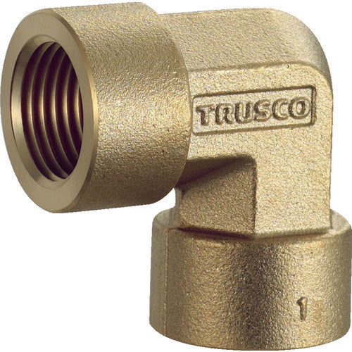 TRUSCO 나사식 조인트 엘보 RC1/2XRC1/2 TN-24L 1개