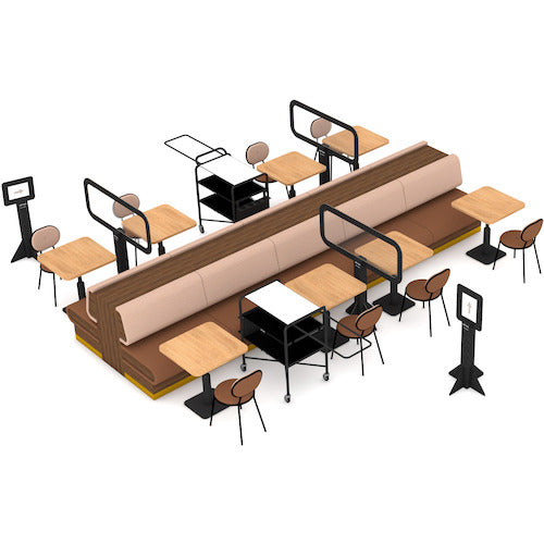 Inbetween Cardboard Partition Indoor Column 1400 x 570 mm 4 pieces IC140 1 set