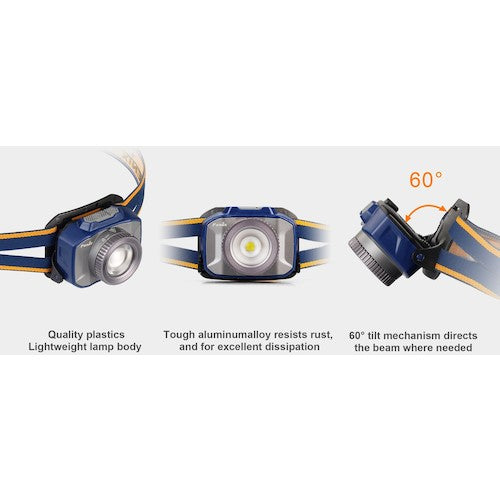 FENIX 충전식 LED 헤드라이트 HL40RGRAY HL40RGRAY 1개