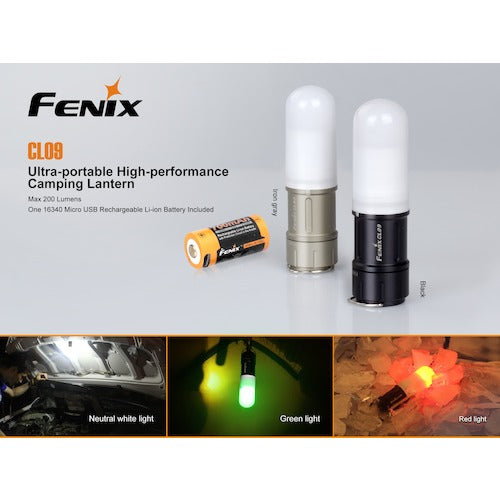 ＦＥＮＩＸ　ＬＥＤランタン　ＣＬ０９　アイアングレー　CL09GRAY　1 個