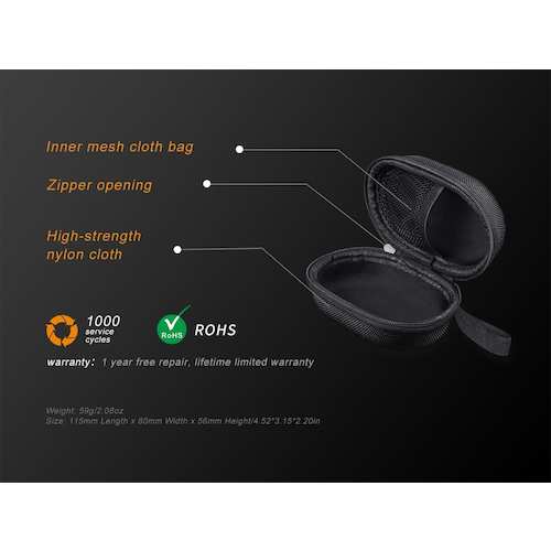 ＦＥＮＩＸ　充電式ヘッドライト（ＬＥＤ）用オプション　ヘッドライトケース　APB20　1 個