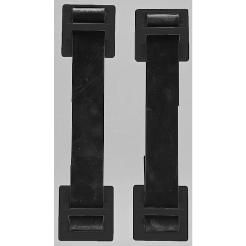 TRUSCO Earthquake Prevention Anti-Fall Rubber Belt (2 pieces) Black FPRB-BK 1 PK