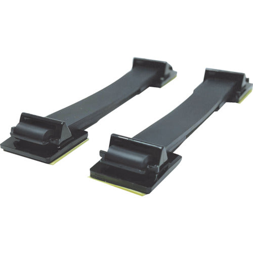 TRUSCO Earthquake Prevention Anti-Fall Rubber Belt (2 pieces) Black FPRB-BK 1 PK