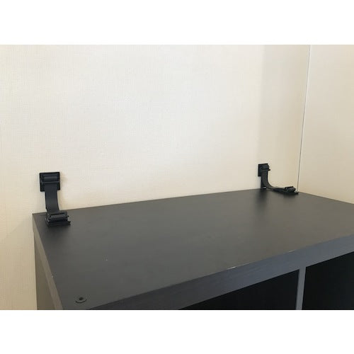 TRUSCO Earthquake Prevention Anti-Fall Rubber Belt (2 pieces) Black FPRB-BK 1 PK