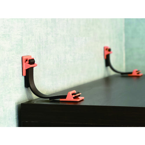 ＴＲＵＳＣＯ　地震対策　転倒防止ゴムベルト（２本入）オレンジ　FPRB-OR　1 PK