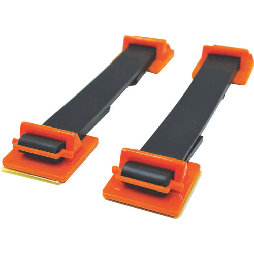 ＴＲＵＳＣＯ　地震対策　転倒防止ゴムベルト（２本入）オレンジ　FPRB-OR　1 PK