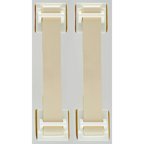 TRUSCCO 지진 대책 전도 방지 고무 벨트(2개입) 아이보리 FPRB-IV 1 PK