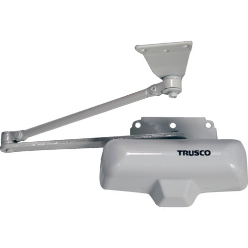 TRUSCO Interior Home Closer with Opening and Closing Force Adjustment Function, White, HDC-W, 1 Unit