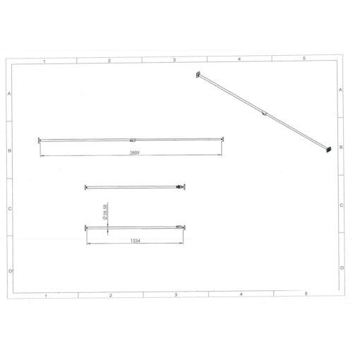 HiLogic Auxiliary Work Tool Tensioner 2.9m-1.6m White 1pc 60506 1pc
