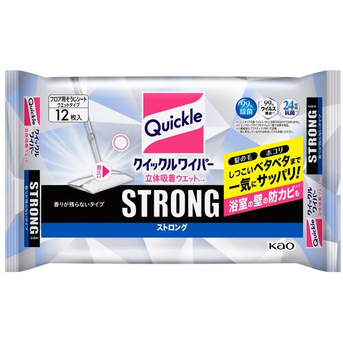 Ｋａｏ　クイックルワイパー　立体吸着ウエットシートストロング　１２枚　359087　1 PK