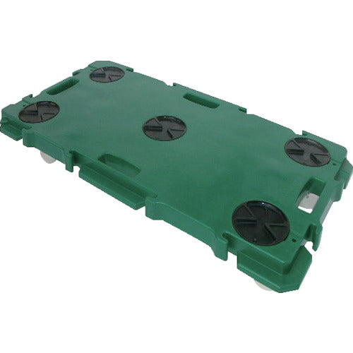 YAZAKI 연결형 수지제 평대차 ”미니폴리트러” 그린 GN900G 1대