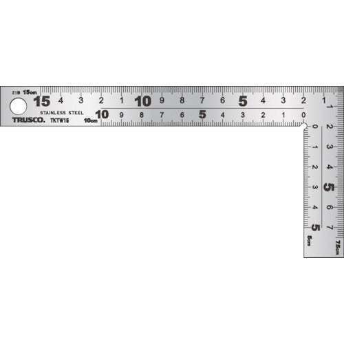 TRUSCO Curved Ruler Thick and Wide 15cm TKTW-15 1 piece