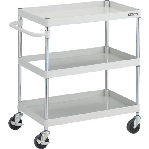 TRUSCO 툴 왜건 피닉스 왜건 안티바이러스 핸들 소음 750X500XH880 3단 화이트 PEW-973A-W 1대