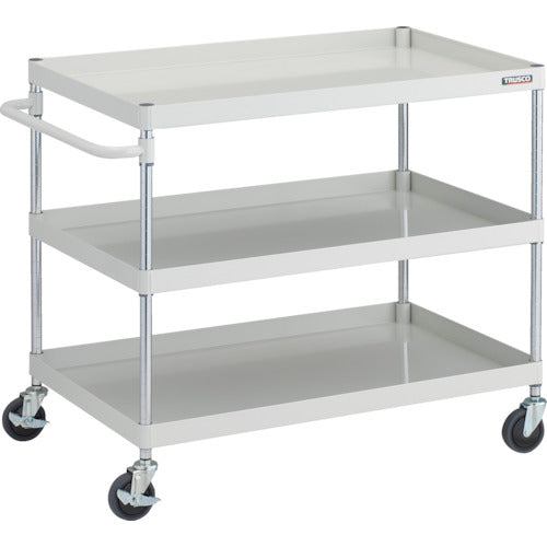 TRUSCO 툴 왜건 피닉스 왜건 안티바이러스 핸들 소음 1000X650XH880 3단 화이트 PEW-9103A-W 1대