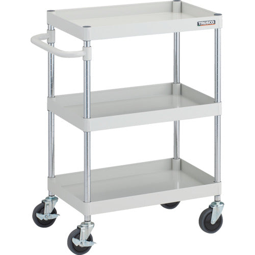 TRUSCO 툴 왜건 피닉스 왜건 안티바이러스 핸들 소음 600X400XH880 3단 화이트 PEW-963A-W 1대