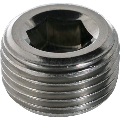 ＴＲＵＳＣＯ　テーパー沈みプラグ（ＳＰ４）　サイズＰＴ１／４　ステンレス　６個入　B84-0114　1 PK