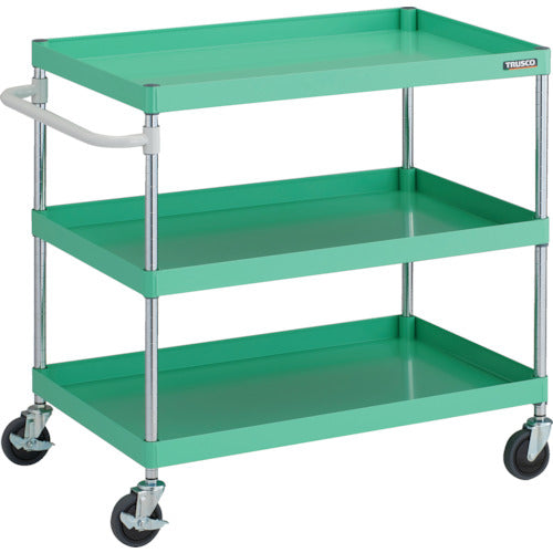 TRUSCO 툴 왜건 피닉스 왜건 안티 바이러스 핸들 소음 900X600XH880 3 단 영 그린 PEW-993A-YG 1 대