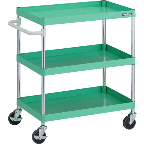 TRUSCO 툴 왜건 피닉스 왜건 안티 바이러스 핸들 소음 750X500XH880 3단 영 그린 PEW-973A-YG 1대