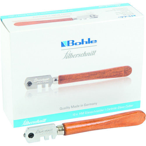 볼레 유리 커터 Silberschnitt [[R 위]] 목제 핸들 초경합금 휠 BO400.0 1 丁