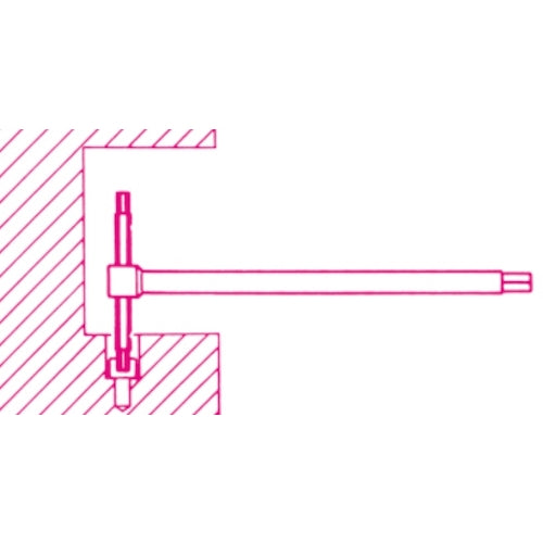 ベータ　Ｔ形ハンドルスライド式ヘキサゴンレンチ　９５１　４．０　１７５ｍｍ　009510540　1 本