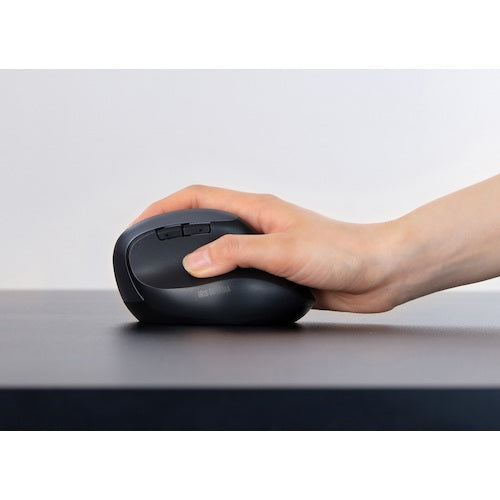 ＩＲＩＳ　５１８１４５　ワイヤレスマウス　エルゴノミクスデザイン　ブラック　IM-R04-B　1 個