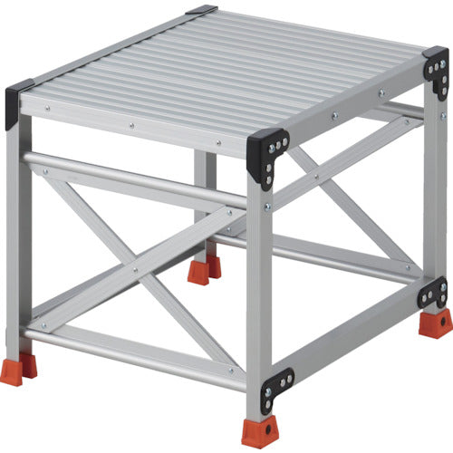 TRUSCO work platform, 1 step, 0.5m high, 500x600 top plate, TSF-1565, 1 unit