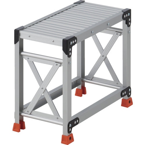 TRUSCO work platform, 1 step, 0.5m high, 300x600 top plate, TSF-1365, 1 unit