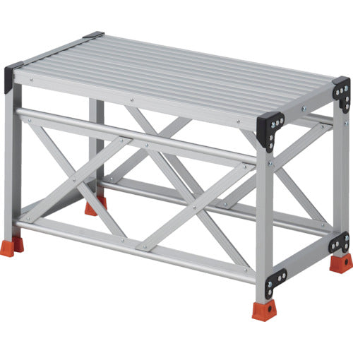 TRUSCO work platform, 1 step, 0.5m high, 800x400 top plate, TSF-185, 1 unit