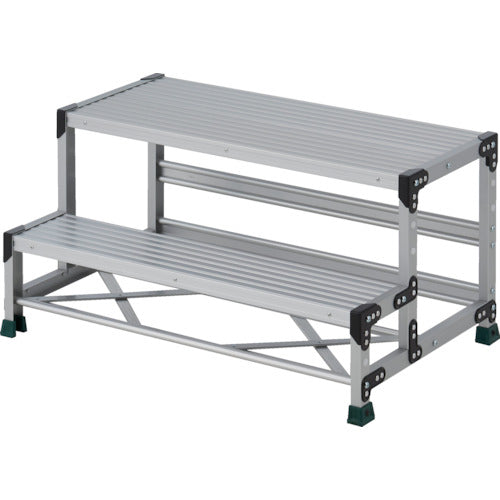 TRUSCO work platform, 2 steps, step depth 200, height 0.50m, top plate 1000X400, TSF-2105, 1 unit