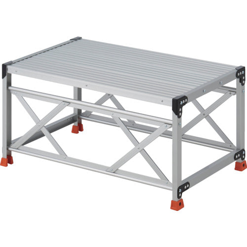 TRUSCO work platform, 1 step, 0.5m high, 1000x600 top plate, TSF-11065, 1 unit