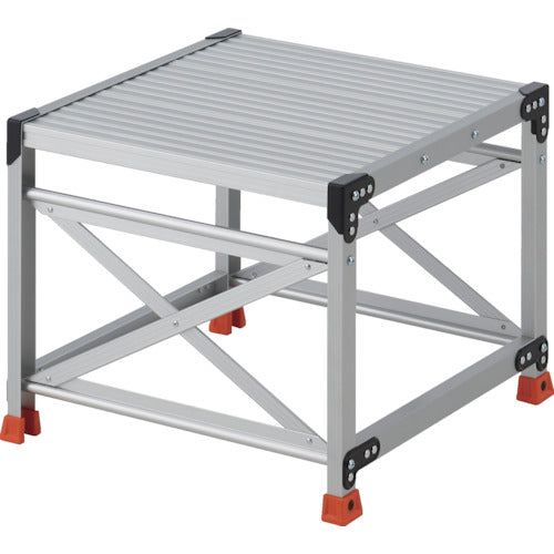 TRUSCO work platform, 1 step, height 0.5m, table top 600 x 600, TSF-1665, 1 unit