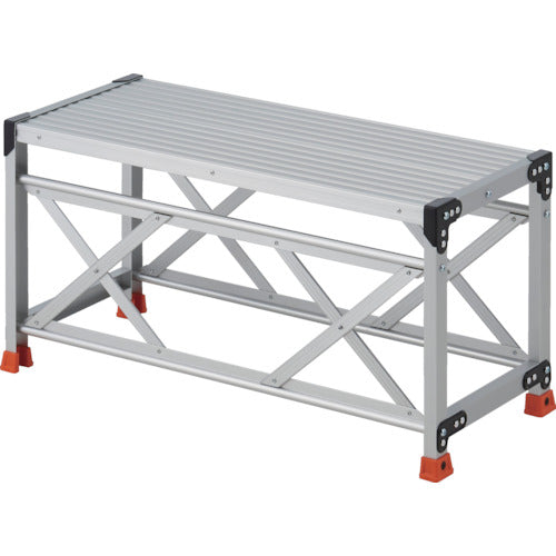 TRUSCO work platform, 1 step, height 0.5m, table top 1000 x 400, TSF-1105, 1 unit
