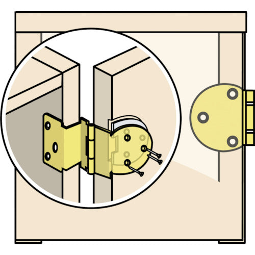 WAKI Loose Iron Angle Hinge Sentok 20X15 3440000 1 pc
