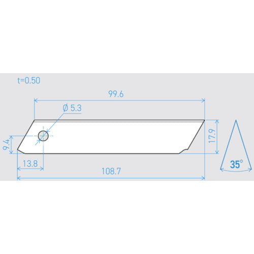 Kai Corporation Machine Blade T100-3C 35° (200 pieces set) 750BH2039 1 box