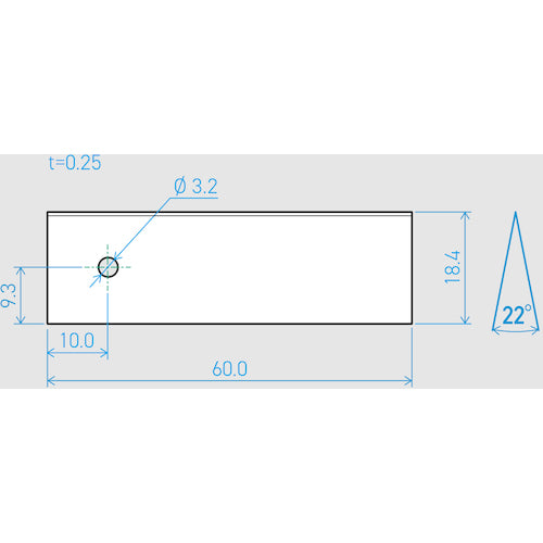 Kai Corporation Machine Blade 0.25 x 18.4 x 60L 22° (50 pieces set) 750BH2050 1 box