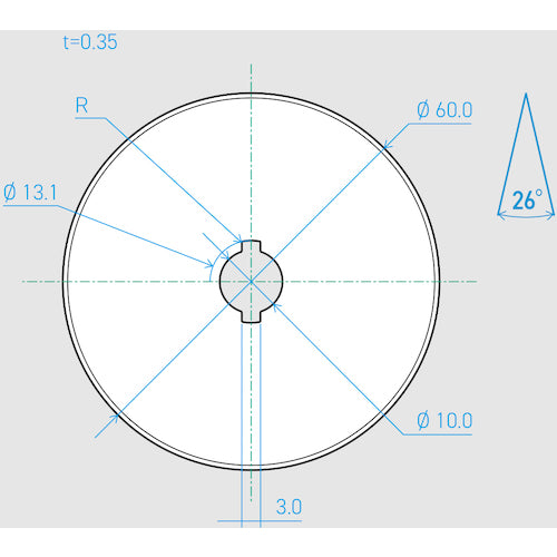 Kai Corporation Machine Blade C600-1C 26° (Set of 10) 750BH2045 1 Box