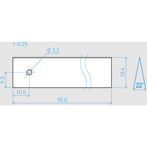 Kai Corporation Machine Blade 0.25 x 18.4 x 90L 22° (50 pieces set) 750BH2052 1 box