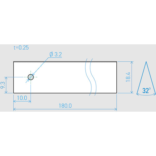 Kai Corporation Machine Blade 0.25 x 18.4 x 180L 32° (50 pieces) 750BH2057 1 box