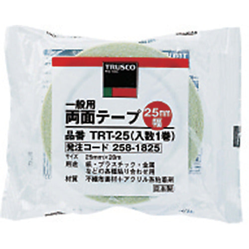 ＴＲＵＳＣＯ　一般用両面テープ　１０ｍｍＸ２０ｍ　TRT-10　1 巻