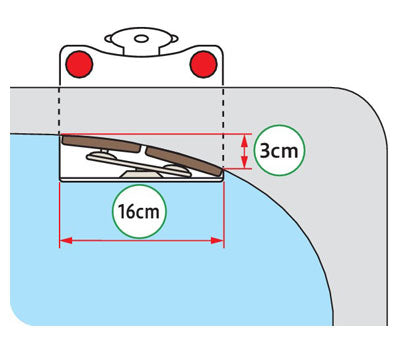 안수 높이 조절 욕조 난간 UST-165W / 536-611 블루 1대