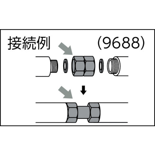 KAKUDAI 양 너트 유니온(13×13) 9688 1개
