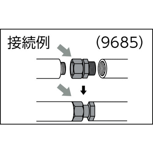KAKUDAI 편너트 유니온(13×13) 9685 1개